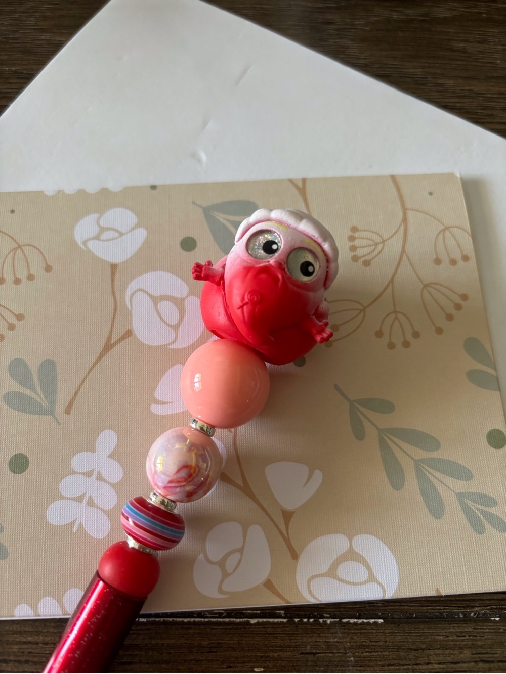 Disney Doorables: Nightmare Before Christmas: Santa Claws handmade beaded pen